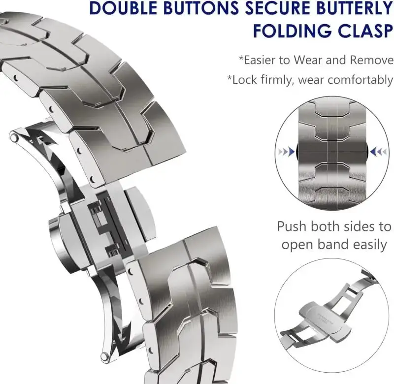 Correa de acero inoxidable para Huawei Watch D2, pulsera reemplazable, correa de Metal, accesorios para Huawei Watch D2 - imagen 4