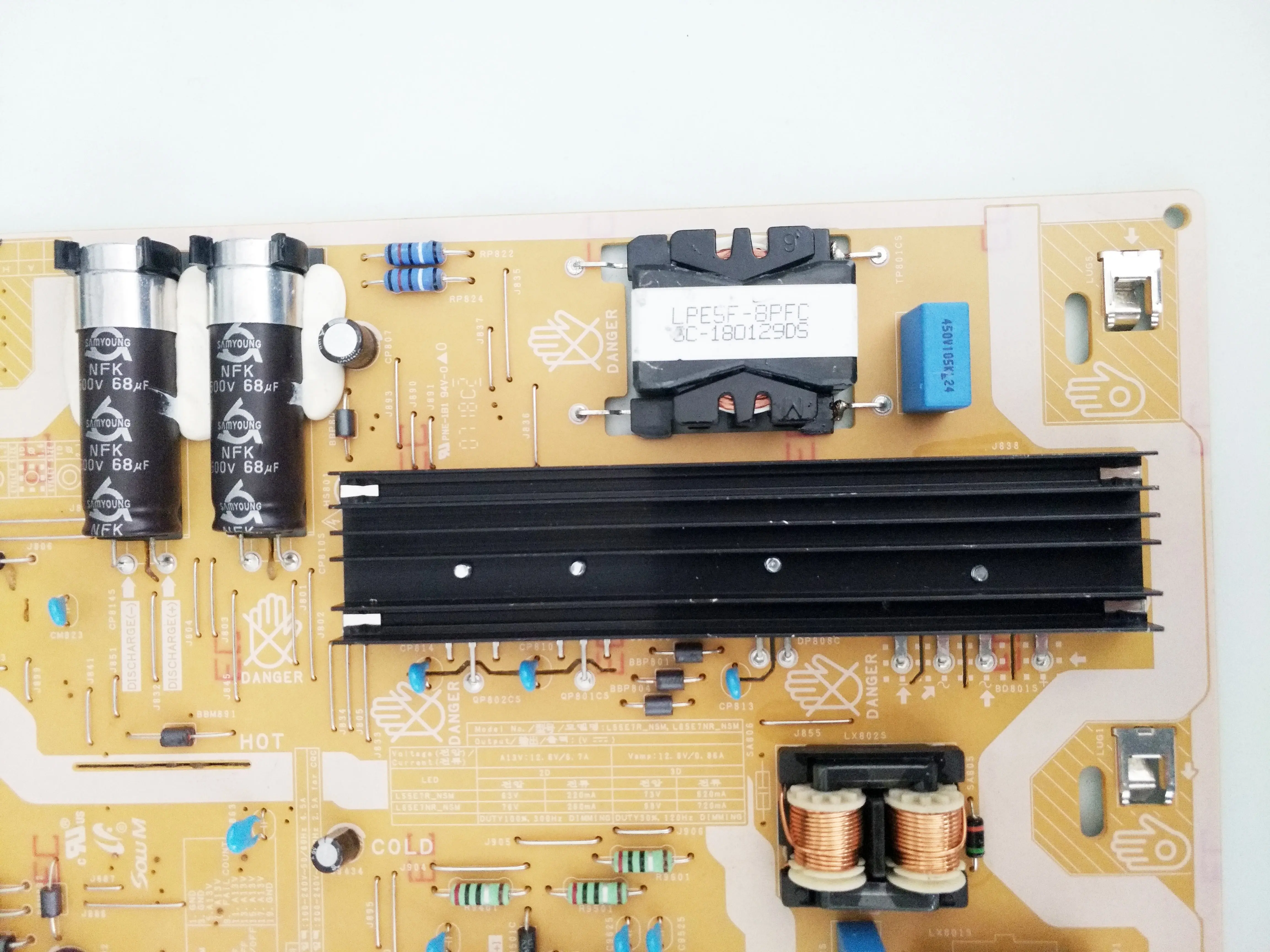 Placa de fuente de alimentación BN44-00878E l65e7nr _ NSM PSLF215E10A is para UE65NU8009T UN65NU8000 UN65NU800D UN65NU8500 UE65NU8009 TV de 65 pulgadas - imagen 5