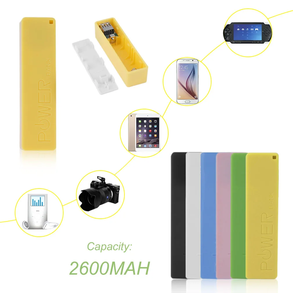 Batería Externa de 2600mAh, Powerbank de tamaño Geen, 1x18650, cargador de batería de respaldo Voor Smart - imagen 4