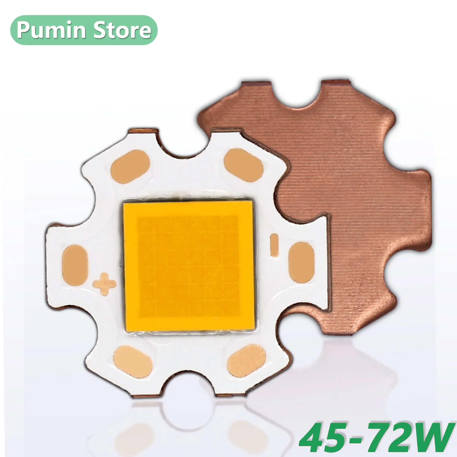 Cuentas de linterna Led 45W ~ 72W DC9V alta corriente 5000-8000mA cuentas de Chip LED accesorios de fuente lámparas de linterna de cobre 3500-4000K