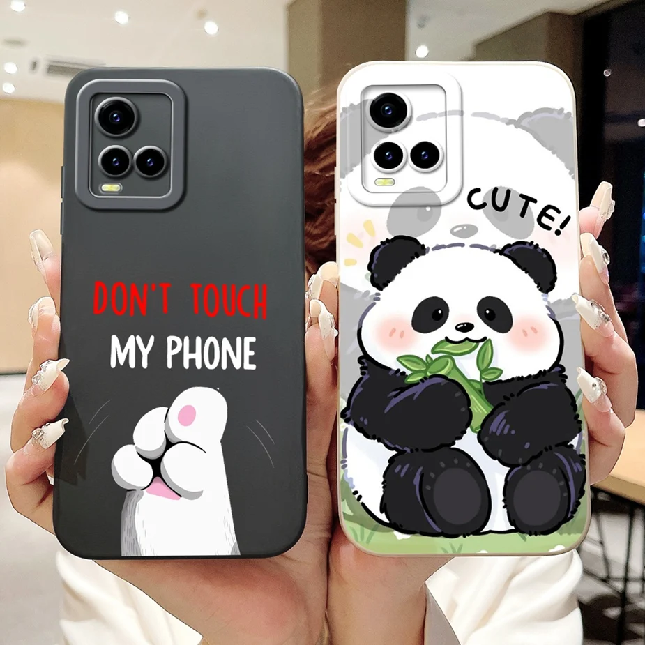 Para Vivo Y33s 4G funda Vivo Y21 Y21s Y21t lindos animales cubierta de dibujos animados suave TPU funda de teléfono para Vivo Y21s Y 21 t VivoY21 Fundas Capa - imagen 5