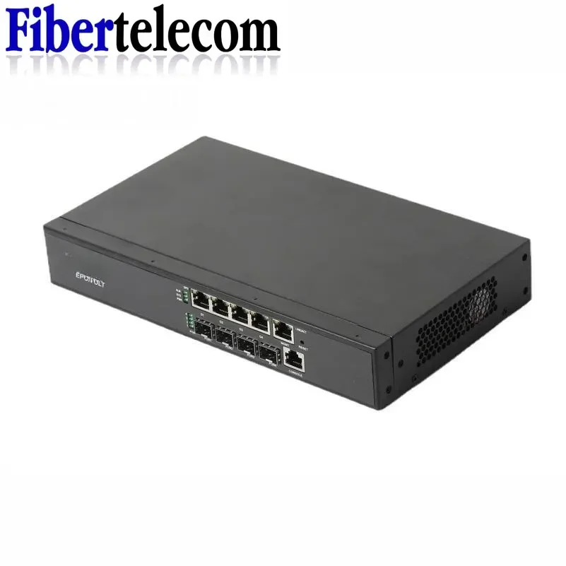 Epon OLT 4 puertos ftth olt AC100-240V Acceso 256 onus 4pon olt funciona con EPON XPON onu PX20+++ PON SFP moldes 9db - imagen 3