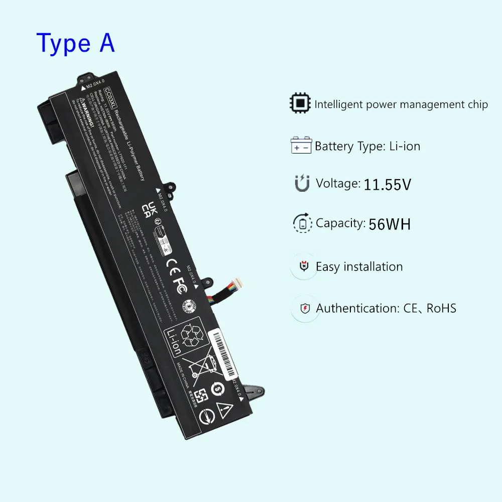 CC03XL batería del ordenador portátil para HP EliteBook 830 835 840 850 855 G7 G8 HSTNN-IB9F HSTNN-LB8Q HSTNN-UB8W HSTNN-DB90 para Firefly 14 G7 - imagen 2