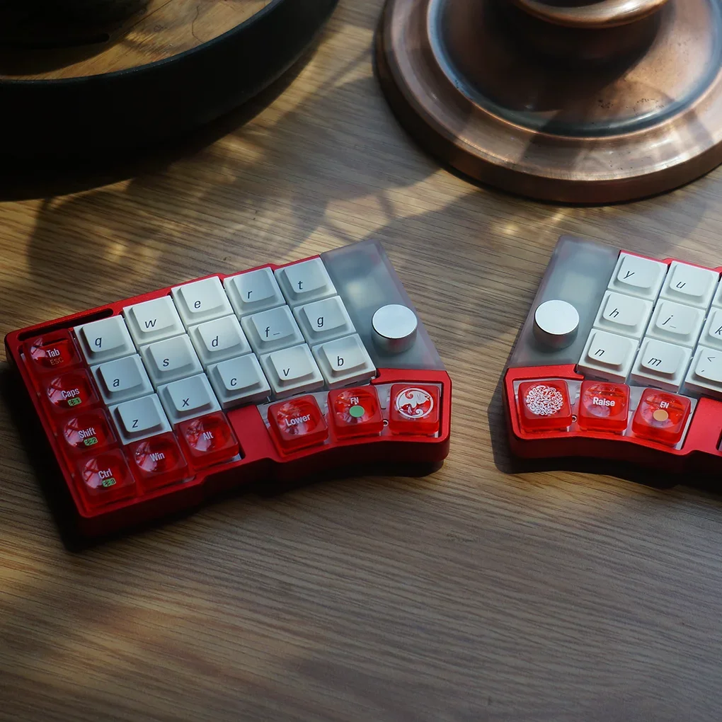 Teclado dividido Cornix Bluetooth modo Dual 48 teclas CNC Shell VIAL Ergonomía Kaili Choc V2 Gaming Teclado mecánico de perfil bajo - imagen 2