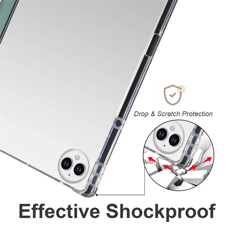 Funda para Honor MagicPad 3 con portalápices, soporte trasero de TPU plegable triple para Honor Magic Pad 3 Magicpad3, funda para tableta de 13,3 pulgadas - imagen 4