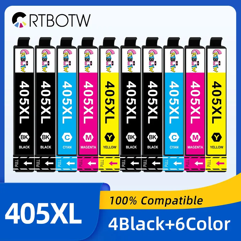 Cartucho de tinta 405XL 405 XL Compatible con impresora Epson Workforce WF-7310 WF-7830 WF-7835 WF-7840 WorkForce Pro WF-4830 WF-3820