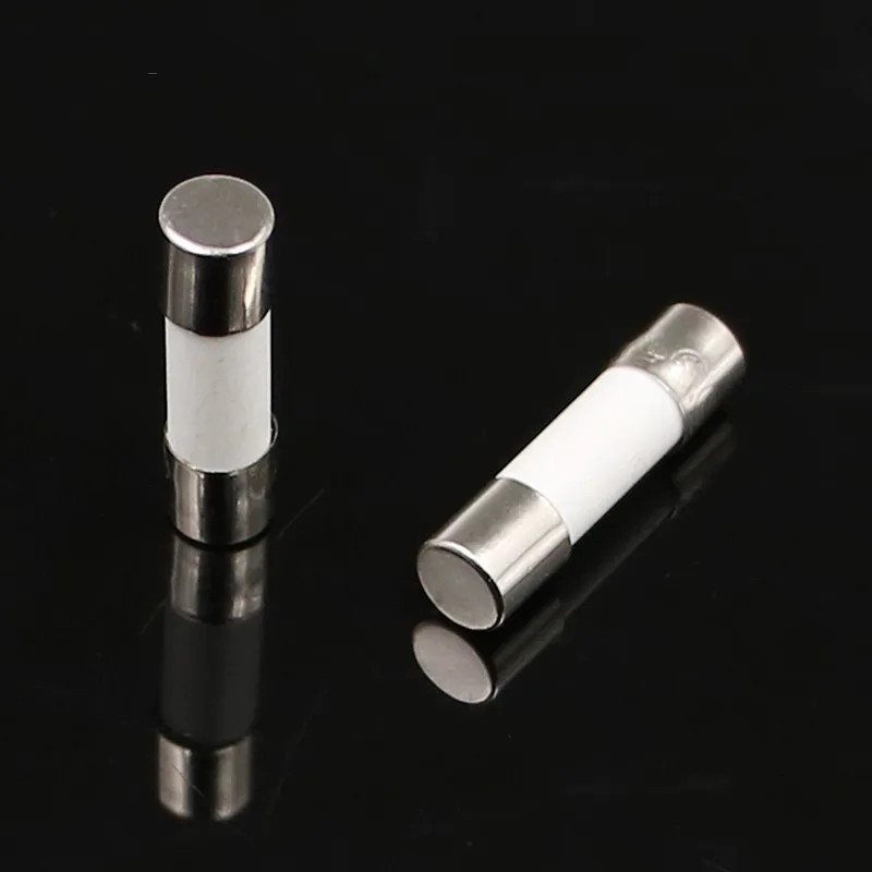 Fusible cerámico cilíndrico de soplado lento, 5x20mm, 250V, T1A, T2A, T2.5A, T3.15A, T4A, T5A, T6.3A, T8A, T10A, 20 unidades