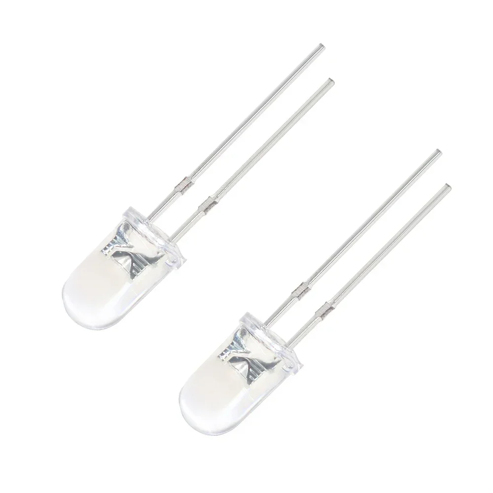 50/100 Uds Ultra brillante F5 5MM Kit de diodos LED transparentes blanco naranja rojo amarillo azul verde Kit surtido de diodos emisores de luz - imagen 2