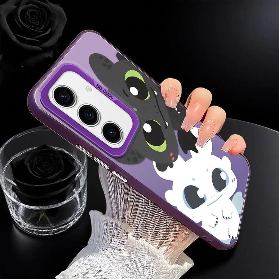 Funda trasera de teléfono para Xiaomi Poco X3 Pro F3 GT C50 C51 X5 X3 NFC F4 dibujos animados lindo dragón - imagen 3