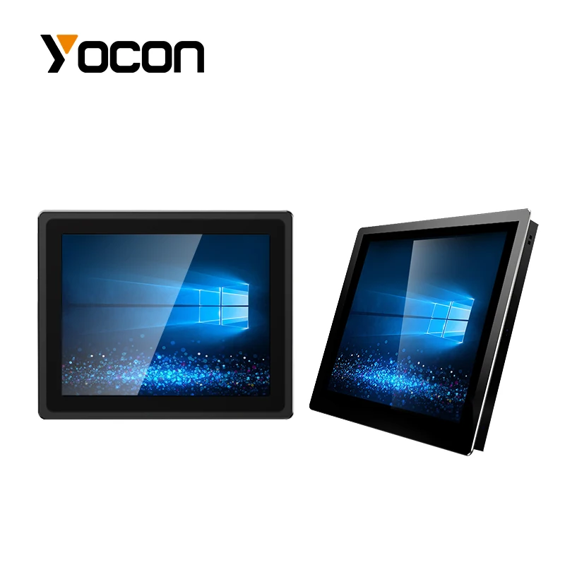 Panel Industrial de 13,3 pulgadas, instalación integrada, táctil capacitivo, ordenador todo en uno, carcasa de aleación de aluminio, montaje en gabinete - imagen 5