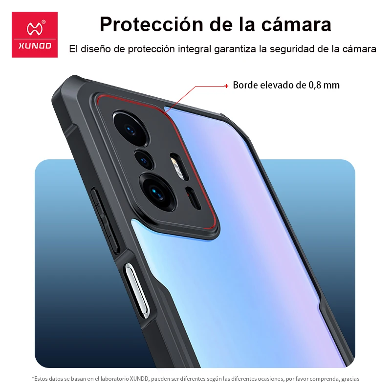 Xundd-Funda para Xiaomi 11T 12T Pro, carcasa a prueba de golpes, transparente, parachoques, para Xiaomi Mi11T Mi 11T 12T Pro - imagen 3