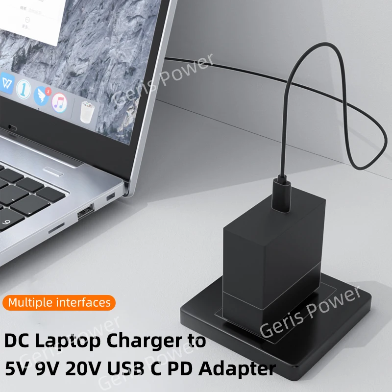 Cargador Universal de 65W y 100W CC para ordenador portátil, convertidor de conector a USB C tipo C PD para MacBook, Xiaomi y Samsung - imagen 5