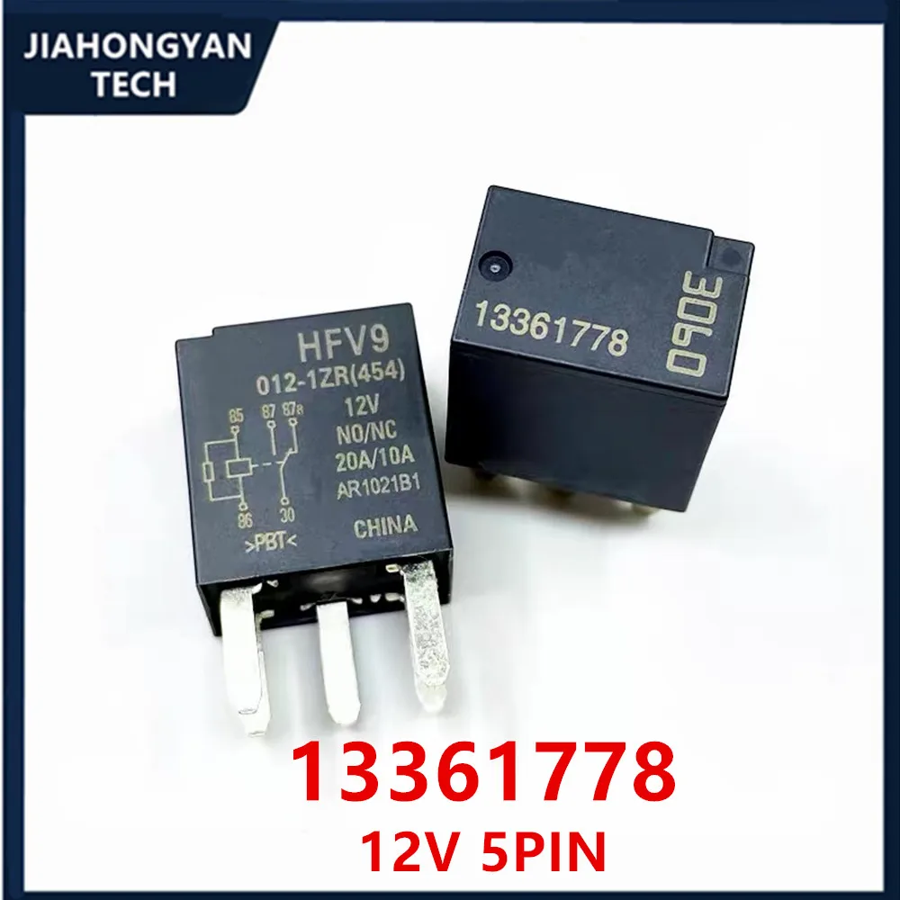 13361778 Relé de engranaje intermitente de limpiaparabrisas de 5 pines 12 V 13361776 4 pines 12 V