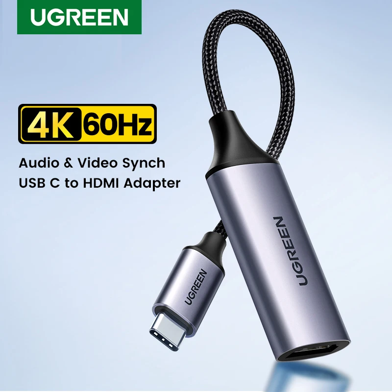 UGREEN Cable USB tipo C a HDMI 4K USB C adaptador HDMI para iPhone 15 PC Xiaomi MacBook Pro Air iPad Pro Samsung Galaxy Cable HDMI - imagen 2