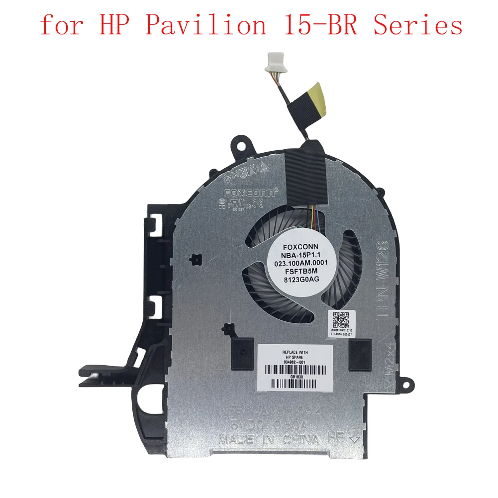 Ventilador de CPU de repuesto para portátil HP