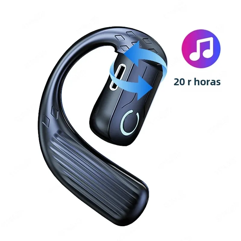 Auriculares inalámbricos Bluetooth con micrófono, auriculares de conducción ósea, manos libres, con cancelación de ruido, para conducir