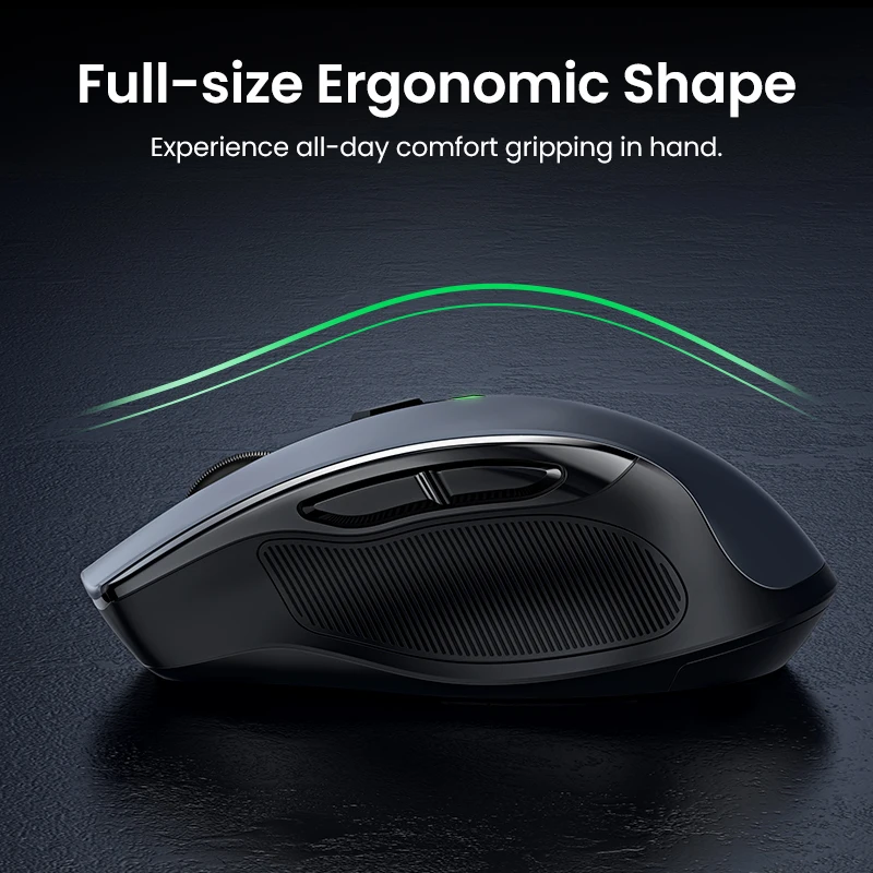Ratón inalámbrico ergonómico UGREEN – alta precisión y confort - imagen 3