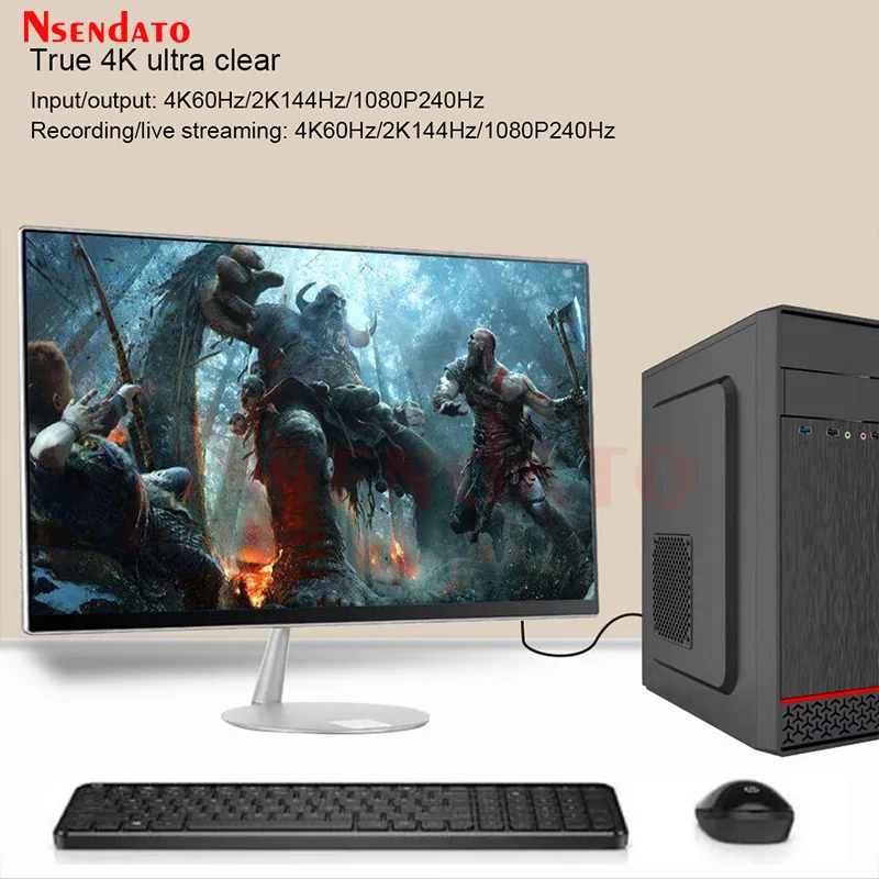 Caja grabadora de tarjeta de captura de vídeo para transmisión en vivo OBS Vmix, HDMI, PCI Express, 2060P, 4K, 60fps, 2 canales - imagen 3