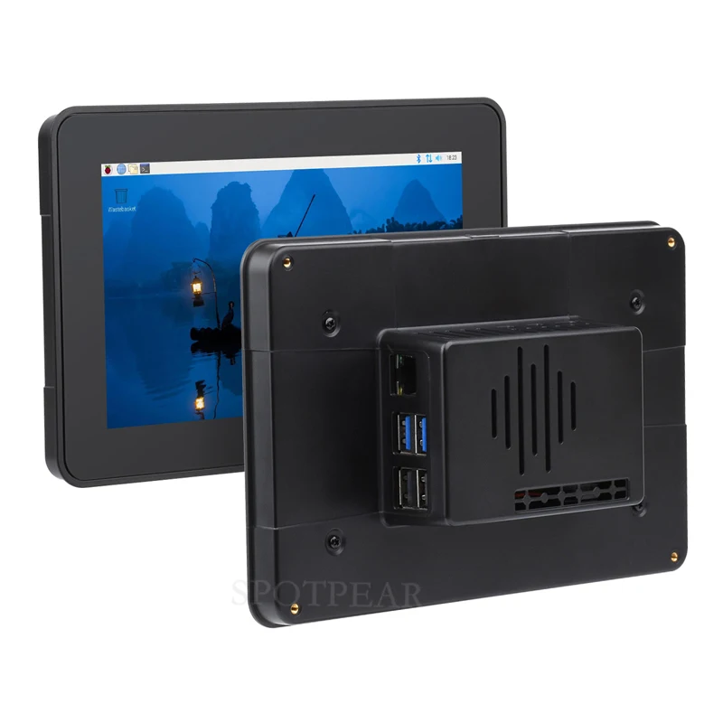 Trípode con funda Pi5 para Waveshare LCD DSI de 7 pulgadas (H) / Raspberry Pi pantalla táctil oficial 2/Waveshare 7-DSI-TOUCH-A - imagen 3