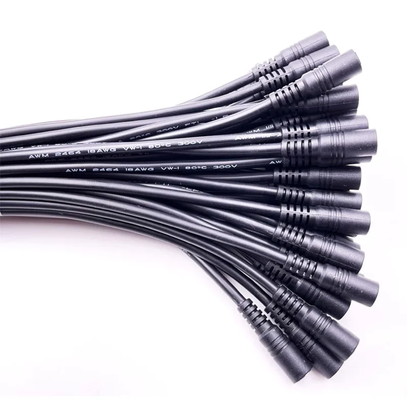 Cable de alimentación DYI 12V DC 55,21 macho y hembra 20AWG adaptador de conector DC Cable hembra - imagen 2