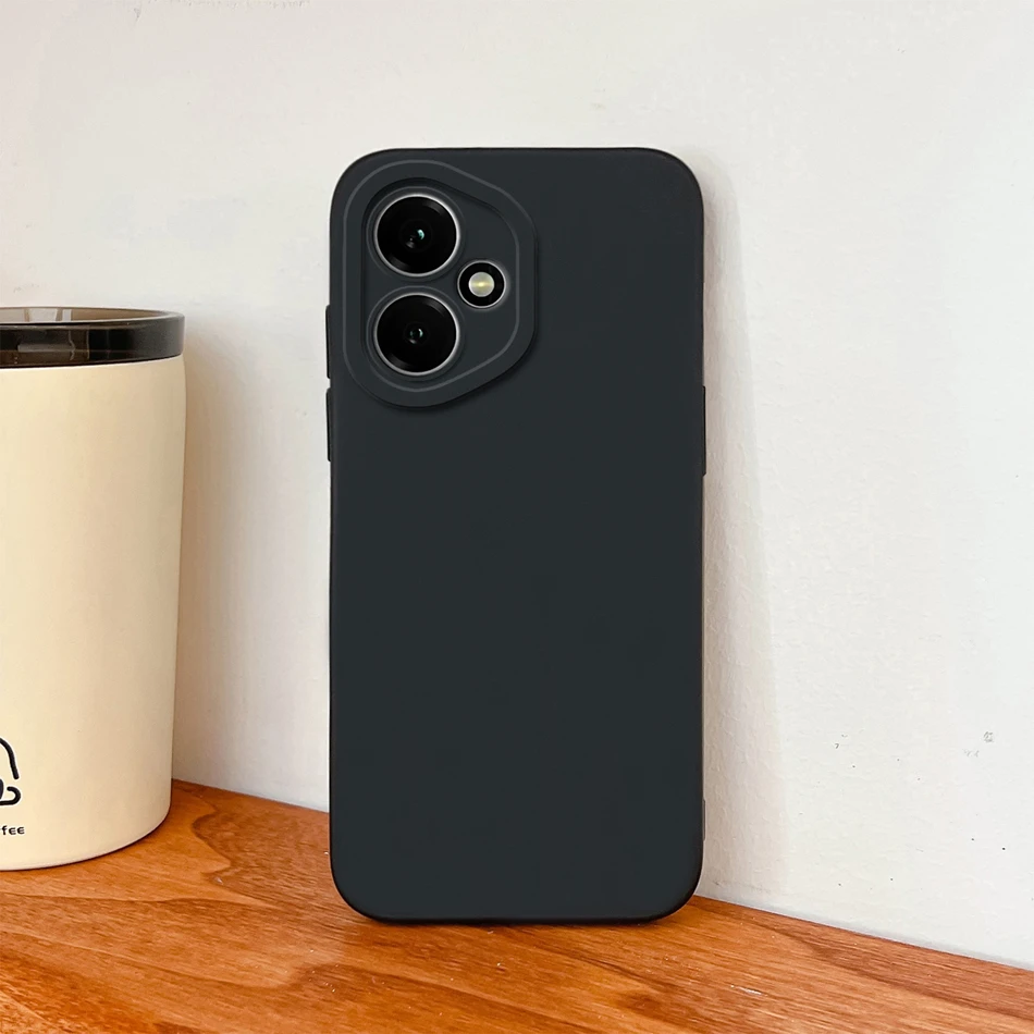 Funda para Honor 400 Pro / Honor 400 Lite Color sólido suave de alta calidad cubierta trasera de silicona líquida anticaída carcasa de teléfono Simple - imagen 3