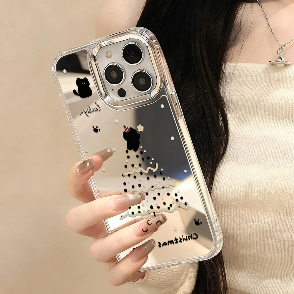 Funda de teléfono con espejo de maquillaje de lujo para iPhone 11 13 17 16 Pro Max 15 14 12 Air 16promax 17promax 15promax 13promax Funda - imagen 5