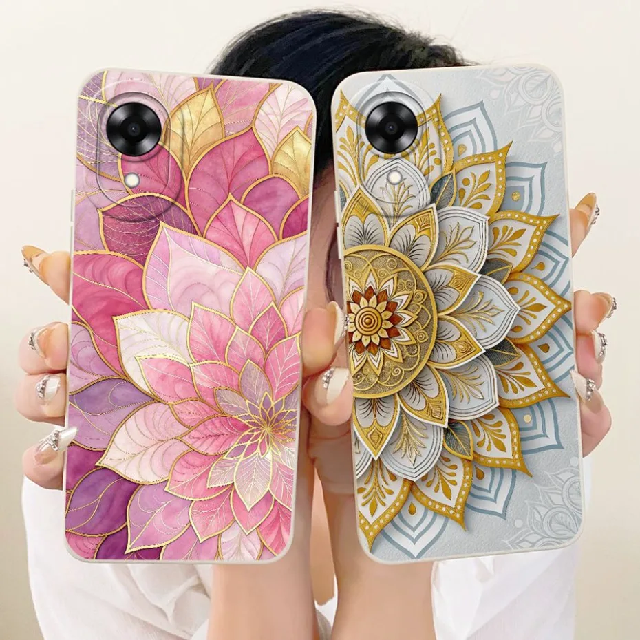 Nueva funda de teléfono de moda para OPPO A17K A17 fundas de silicona suave para Oppo A17 A17K CPH2471 CPH2477 cubiertas a prueba de golpes parachoques - imagen 3