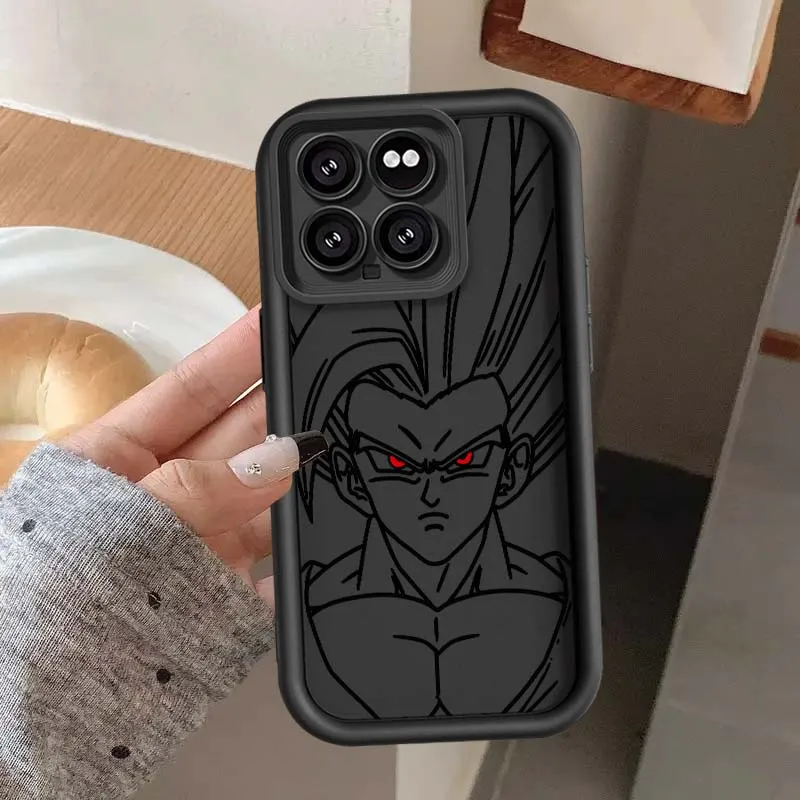 D-Dragon Ball Son Goku Art Cool funda para Xiaomi Mi 17 15 14 13 12 14T 13T Pro Max Lite Eye Ladder funda de teléfono - imagen 3