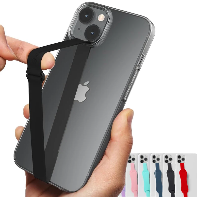Correa de silicona para funda de teléfono móvil con Clip, soporte de bucle para funda de iPhone y Samsung, pulsera elástica para teléfono