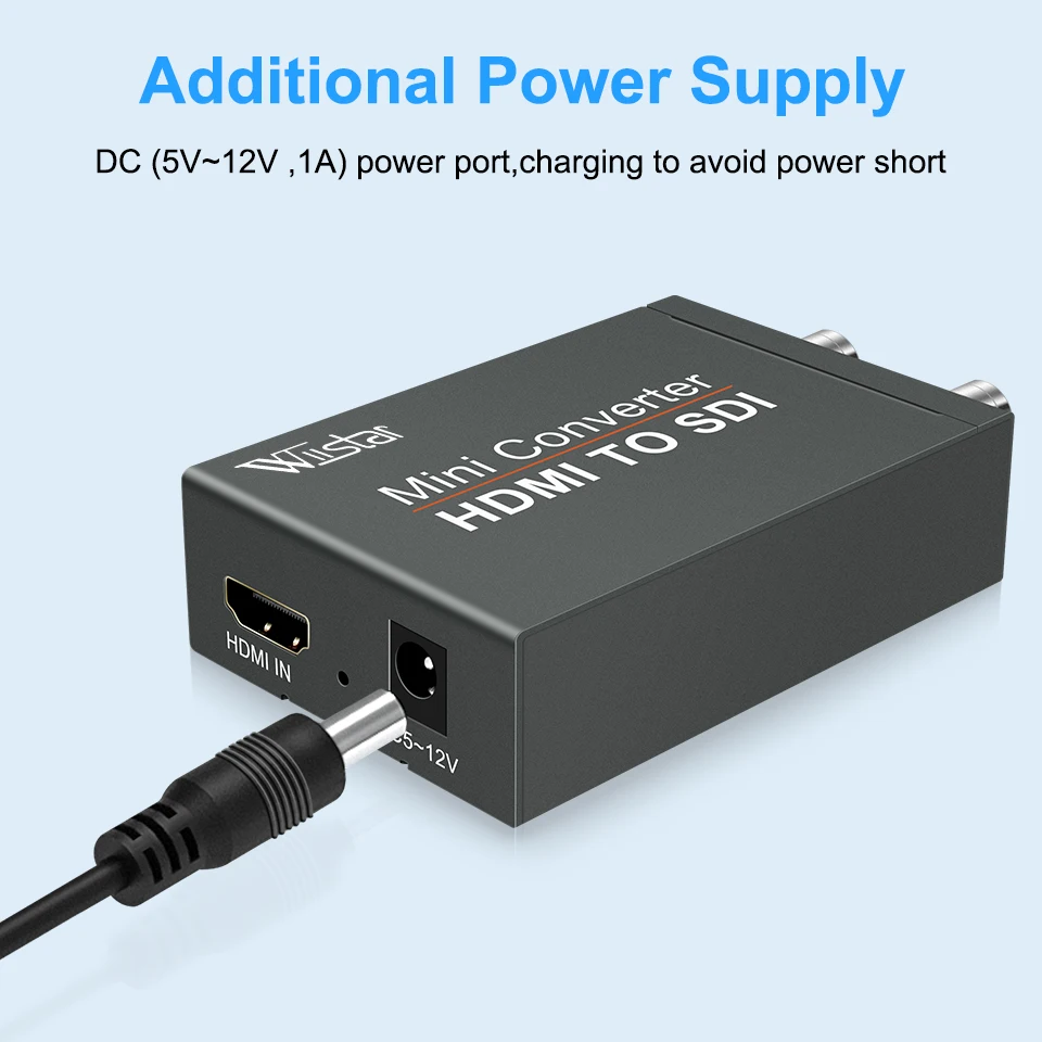 Adaptador 3G HDMI compatible con SDI, convertidor SDI, Adaptador de Audio HD-SDI/3G-SDI, BNC 1080P, convertidor DAC para Monitor HDTV - imagen 2