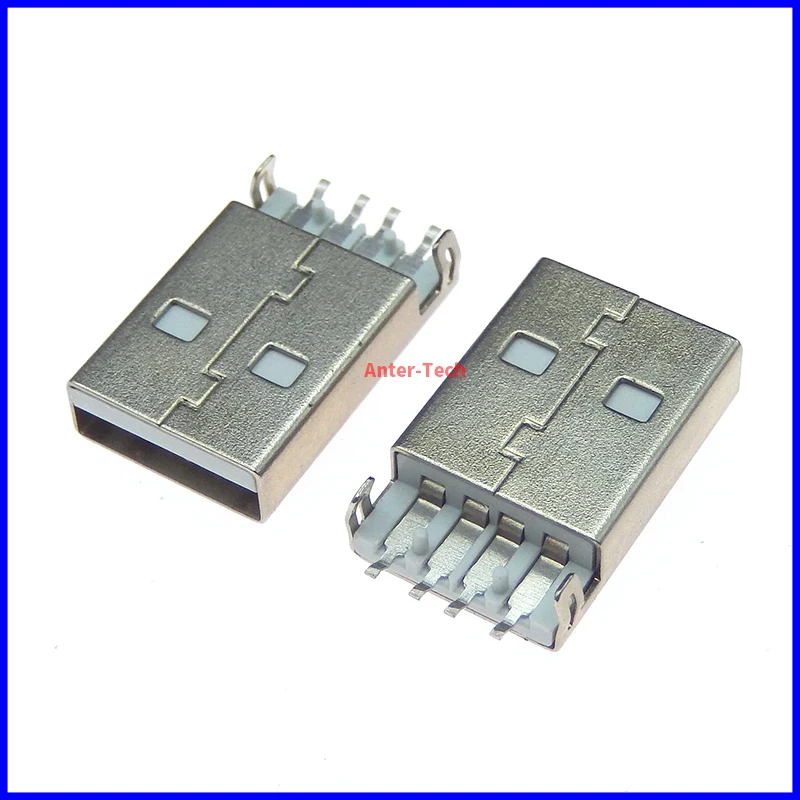 Conector USB 2,0 macho tipo A, conector PCB, 180 grados, SMT, AM, 4 pines, 10 unidades por lote - imagen 3