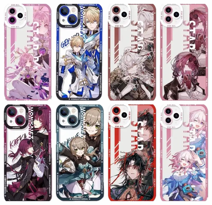Honkai Star Rail Kafka Herta funda para Realme, C53, C55, C33, C30, C35, C51, C21Y, C25Y, C20, C11, 2021, C15, C12, C21, 9, 10 Pro Plus, 8, 5G