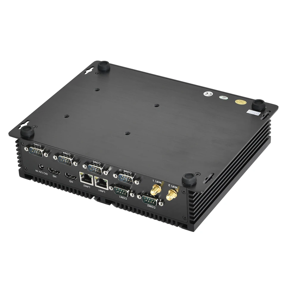 Gran descuento Mini PC Industrial Intel Core i7 4500U i5 4200U 6xCOM RS232 RS485 Dual LAN 2xHD ordenador de escritorio de negocios Windows11 - imagen 3
