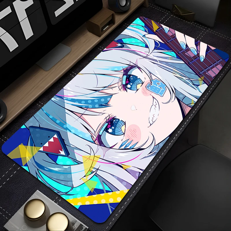 Alfombrilla de ratón de Anime h-hololive Gawr Gura, alfombrilla para teclado de jugador, alfombrilla para ratón de escritorio, Tapis de goma, Souris Gaming, Notbook, alfombrilla para ratón de PC - imagen 4