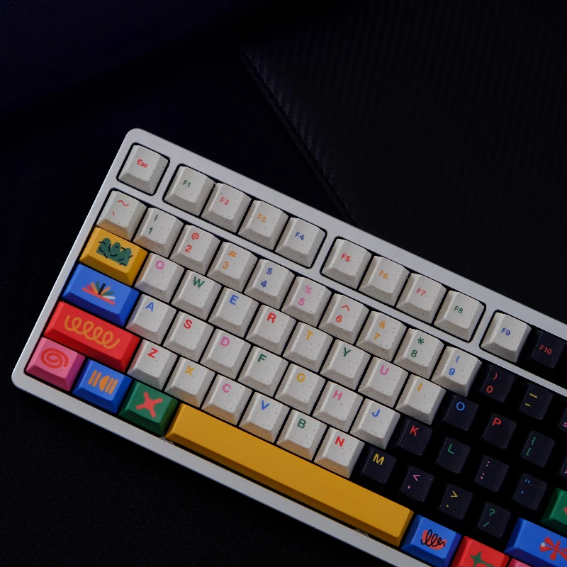 GMK CYL Motif Keycaps Cherry Profile PBT Diseño colorido personalizado Sentido para teclados mecánicos Accesorio de escritura duradero - imagen 5