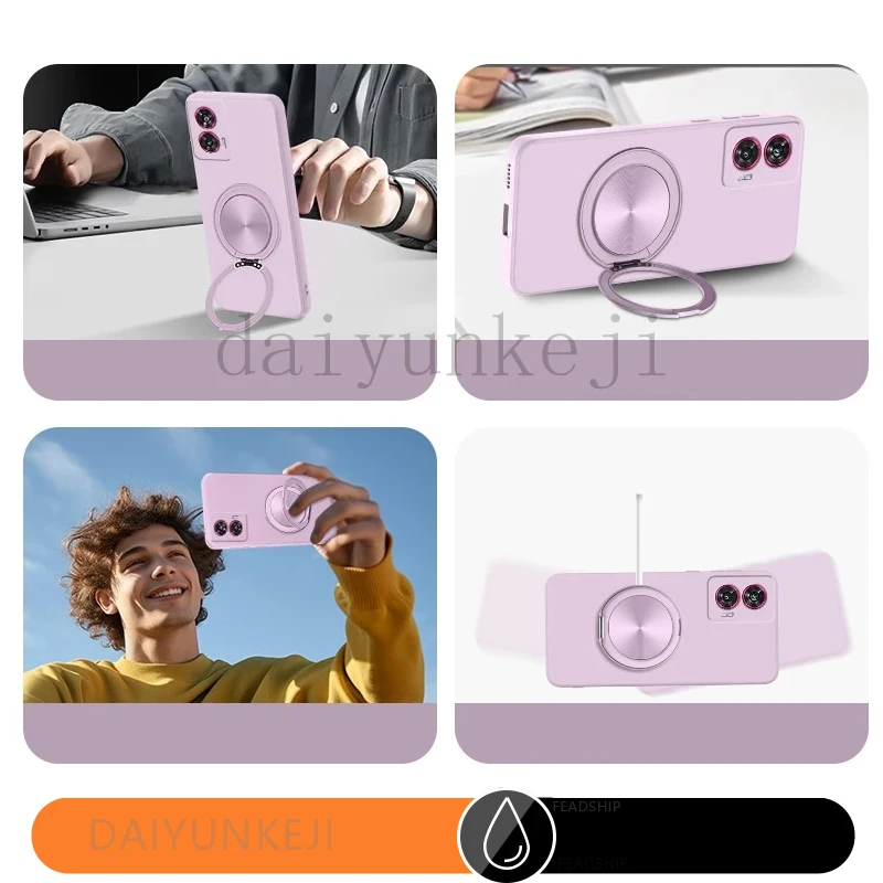 Funda de teléfono magnética para Huawei Pura 70 PRO Ultra Funda de silicona Pura70 Funda suave imán con soporte Funda - imagen 4