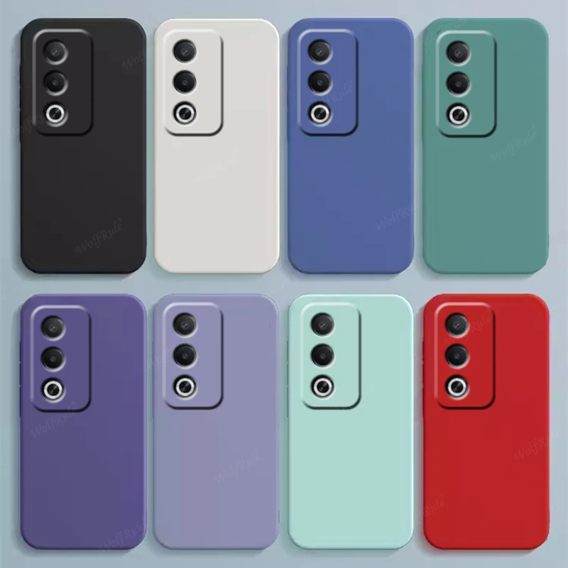 Para OPPO A3 Pro funda OPPO A3 Pro Capas teléfono parachoques trasero Original a prueba de golpes suave TPU silicona líquida Fundas OPPO A3 Pro - imagen 3