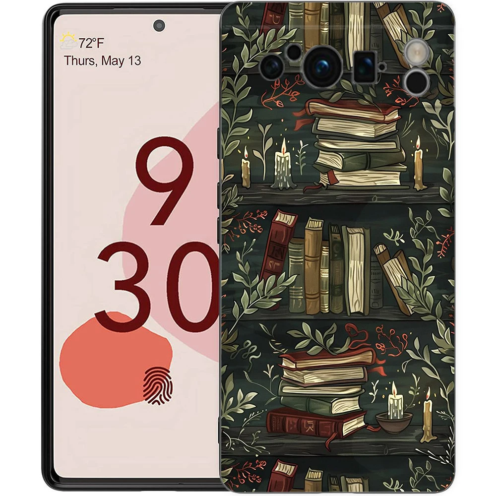 Para Google Pixel 10 Pro funda de teléfono Pixel 9 Pro XL TPU funda Pixel 8 Pro 9A 8A 7A 7 6A 6 Pro cubierta suave divertido libro gusanos - imagen 3