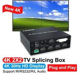 Conmutador HDMI 4K 2x2 – Matriz Vídeo 1x2, 1x3, 1x4