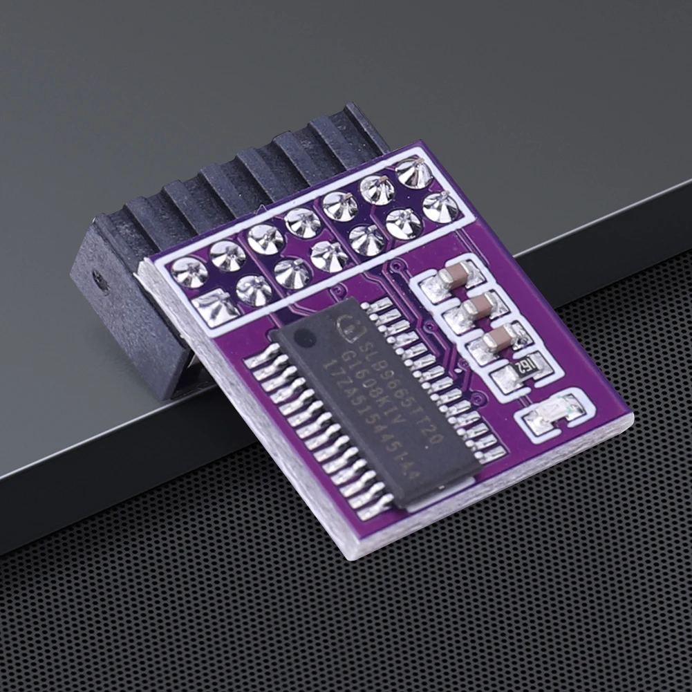 Tarjeta remota de 14 pines, interfaz LPC, placa de GC-TPM2.0, módulo remoto, compatible con placa base multimarca Mini para prueba de actualización WIN11 - imagen 3