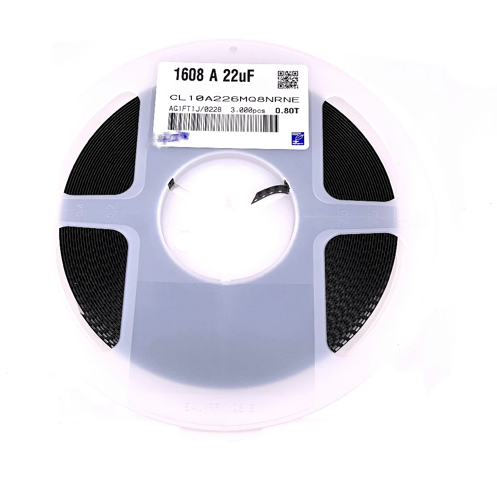 (100 UDS-3000 uds) CL10A226MQ8NRNE 0603 226M 6,3 V X5R 22uF condensadores de chip cerámico