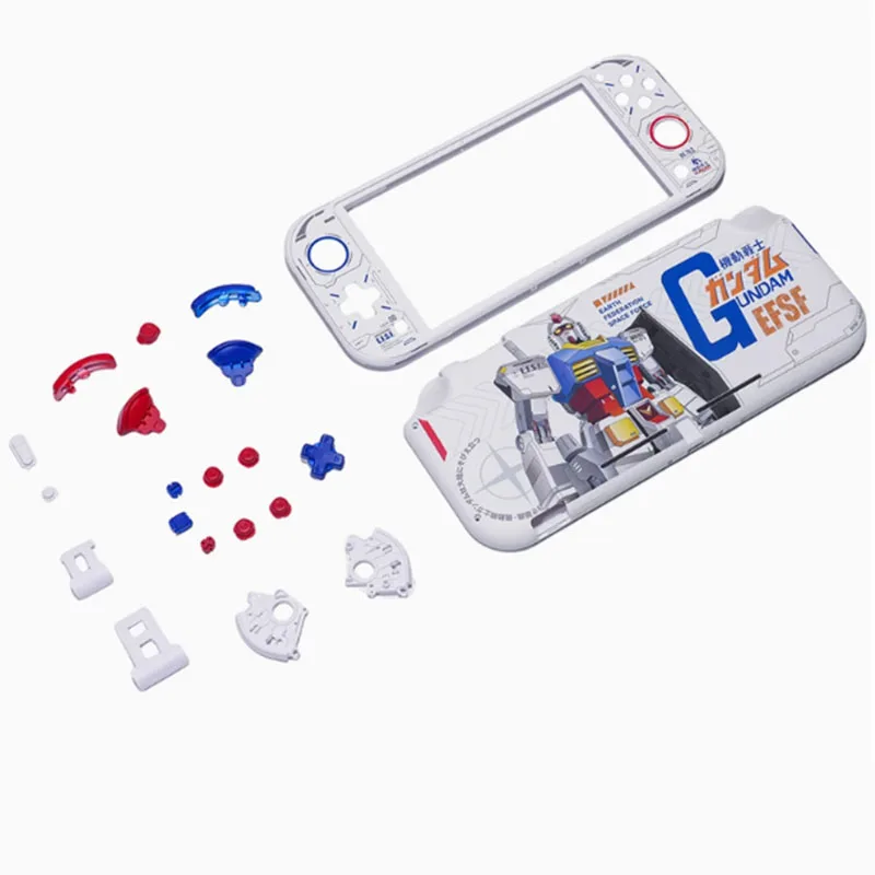 Funda para consola de juegos Switch Lite, reemplazo de botones de carcasa, accesorio de modificación de pantalla de película de vidrio templado - imagen 3