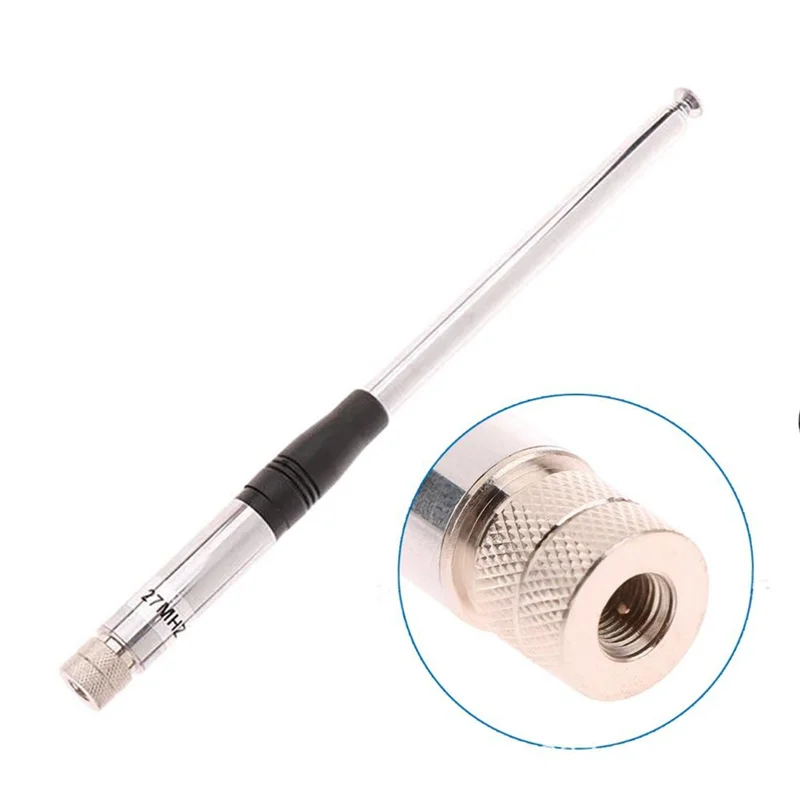 CB Walkie Talkie 27Mhz Radio portátil retráctil de alta ganancia Conectores SMA-macho Antena telescópica - imagen 5