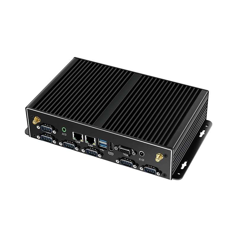 BEBEPC Mini PC industrial sin ventilador i7-5500U 2xGigabit LAN 6xRS232 4xUSB3.0 2xUSB2. Soporte WiFi 4G LTE Linux Computadora Win10 Ready - imagen 3