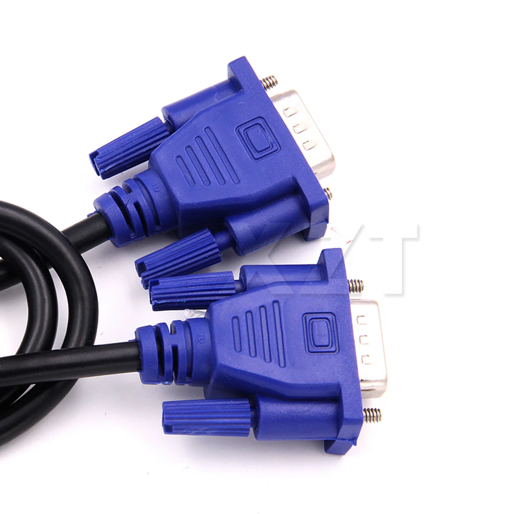 Cable VGA a VGA de 1,3 M, conector convertidor de extensión macho a macho de 15 pines para Monitor de ordenador, proyector, PC, adaptador de TV - imagen 4
