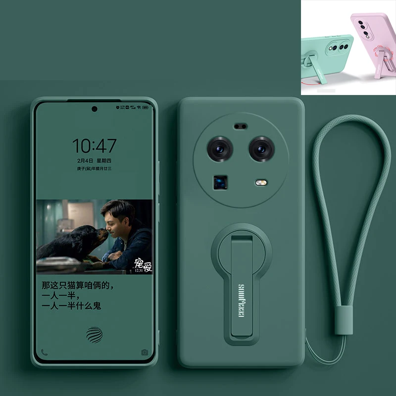 Funda de teléfono de silicona para OPPO Find X6 X9 X8 X7 X5 X3 X2 Pro Ultra funda trasera suave con soporte protector de pantalla