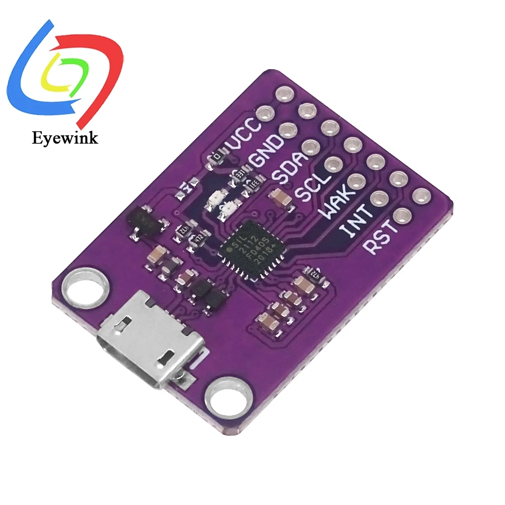 Placa de depuración Micro USB CP2112, módulo de comunicación USB a SMBus I2C para Arduino - imagen 2