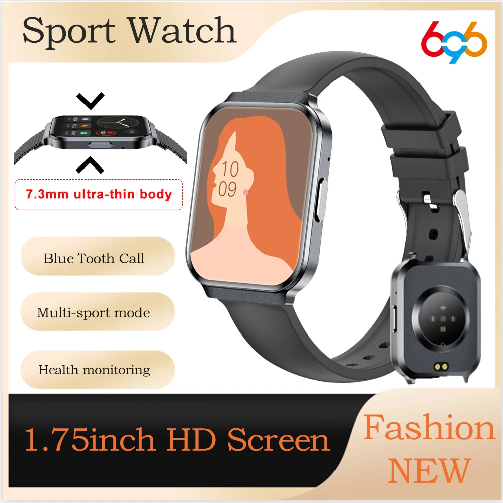 Moda mujer Smartwatch BT llamada impermeable señora pulsera ritmo cardíaco deporte Fitness clima reloj inteligente ultrafino cuerpo totalmente metálico