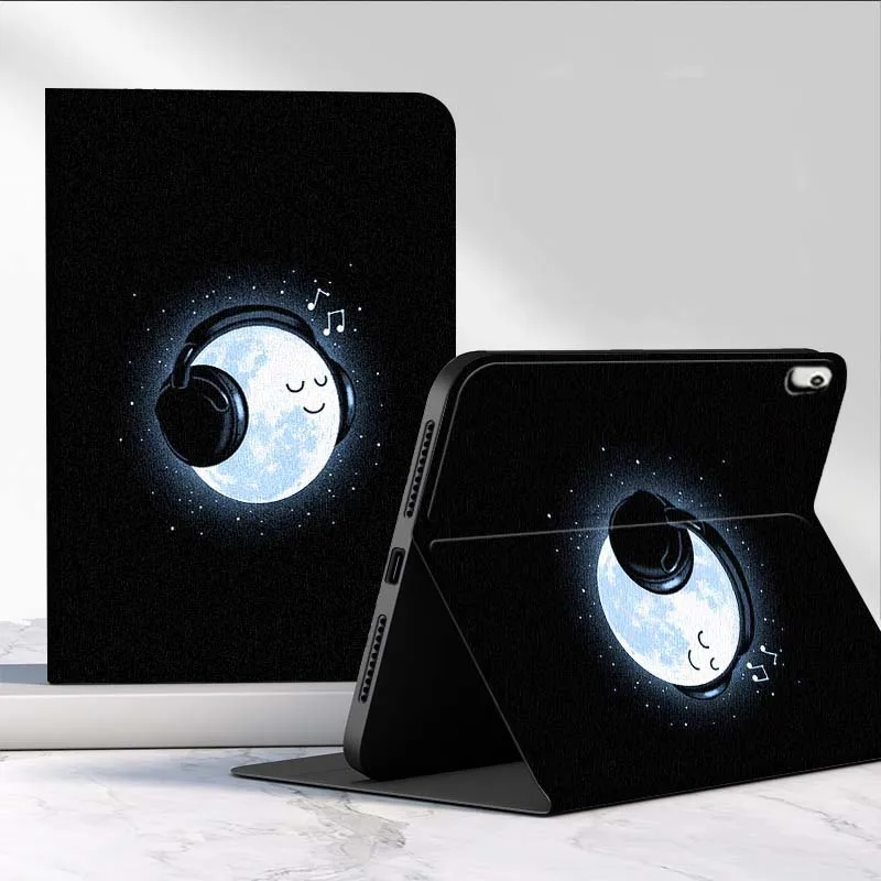 Funda artística de astronauta de dibujos animados creativos para iPad Pro Air 2 3 4 5 6th 7th 11th Gen 10,2 9,7 11 10,5 10,9 12,9 funda para tableta de 13 pulgadas - imagen 2