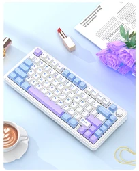 Teclado Mecánico X85 Trimodo Bluetooth 2,4 GHz RGB Hot-Swap